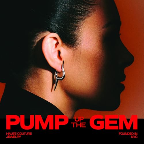 Premium Quality | 18K Platinum Plated Spike Hoop Earrings For Women | Lightweight & Comfortable | Haute Couture Aesthetics | Pump Up The Gem | US Brand |3