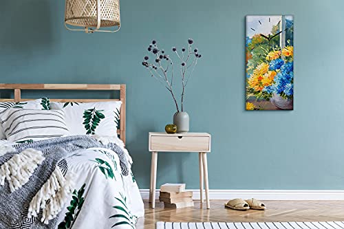 Horloge sur Toile bouquet de fleurs pour illuminer votre salon avec un art mural printanier - 5
