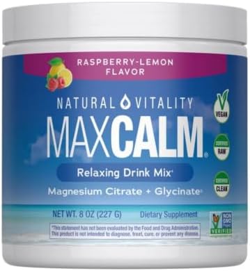 Natural Vitality Natural Magnesium Calm Raspberry-Lemon - 8 oz