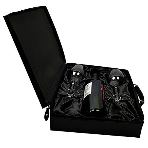 Maleta Boccati em Courino com Taças para Vinho