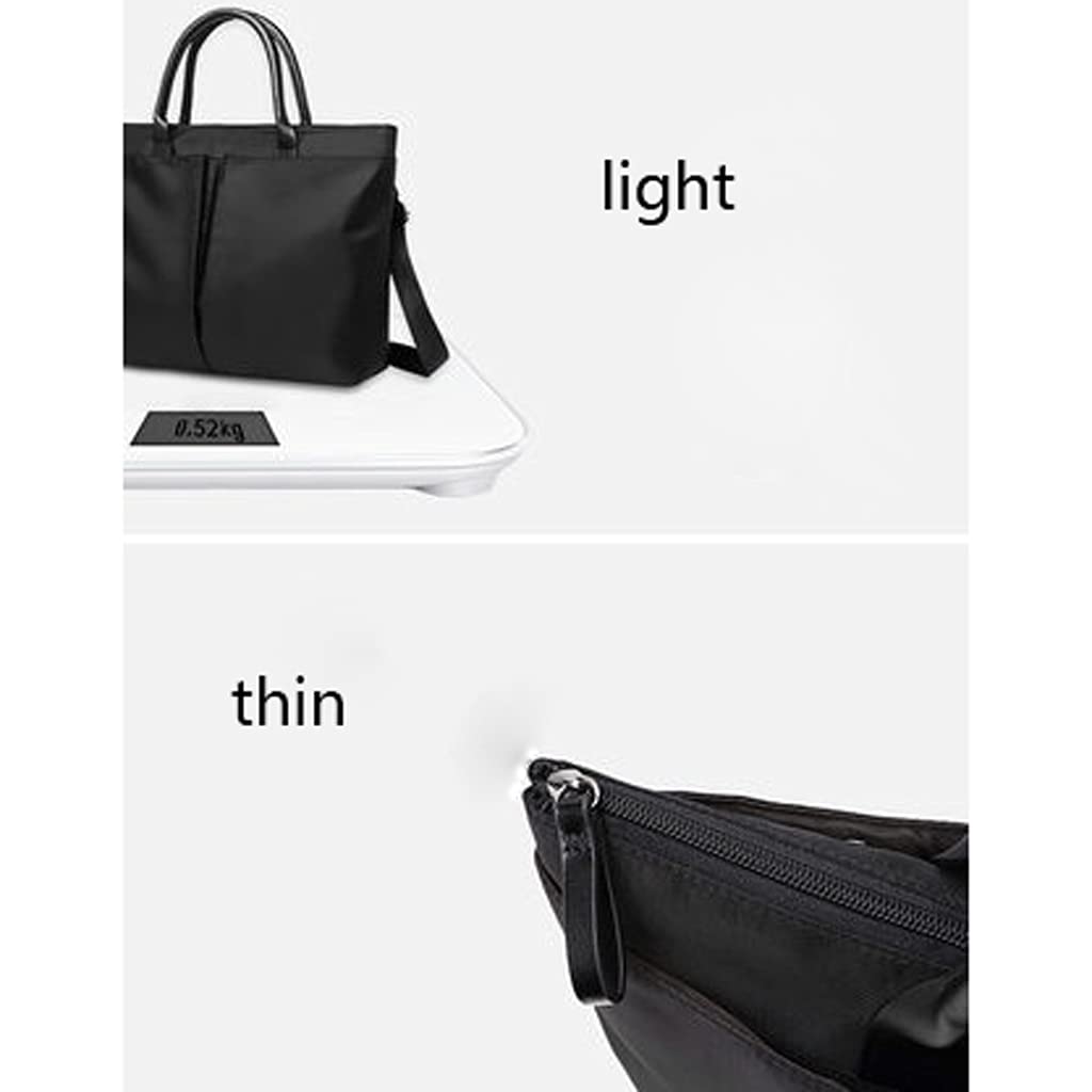 Dokumententasche Damen Handtaschen dünn wasserdicht stoßfestes Fach Großraum Aktentaschen Schulter Messenger Packung vielseitig Ausflug ins Schulbüro (Color : Grau)