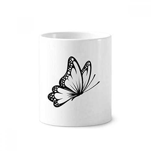 Cadeau Mug Papillon Noir Céramique Tasse de Bureau Originale Blanche 350 ml