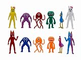 12pc Rainbow Friends Mini Figures,Banban Garden Doll Set,Colorful Anime Figures， Easter, Gifts for