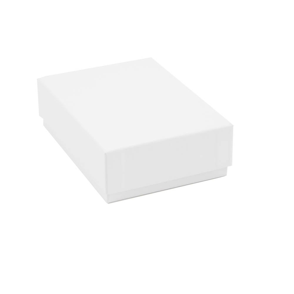 Packaging World A6 Eco-friendly Luxury Rigid Presentation Gift Box, 170 x 121 x 53mm, White | Deep Gift Box Suitable For Clothes, Books, Stationery & More | 2-Piece Design, Recyclable, Kraft Paper