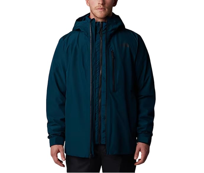 Chaqueta triclimate Hombre con aislamiento de plumón impermeable North Table Down contra el frío