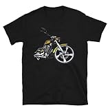 Victory Motorcycle Biker Design T Shirt Detailed Automotive Silhouette Graphic Streetwear Black