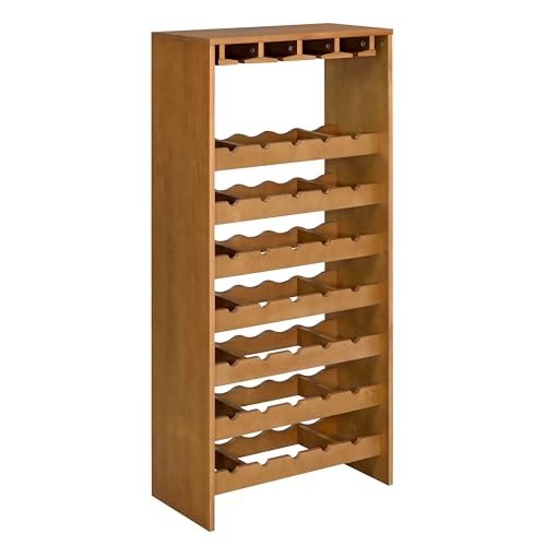 Soporte para botellas de vino 7 niveles madera miniatura 3