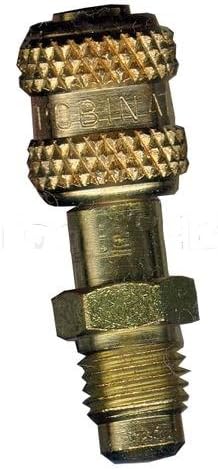 1/4inch MFL x 3/16inch FF Solid Brass Straight Adapter-2pack