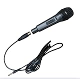 Microfone Dinâmico Profissional com Fio, Cabo P10 de 3 Metros, para Karaoke, Igreja e Palestras para Caixa de Som Party