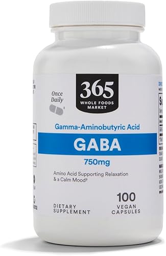 Whole Foods Market, Gaba 750Mg, 100 Cápsulas Vegetarianas