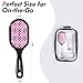 Aussumy Vented Detangling Hair Brush - 2 Pack Detangler Hairbrush for Effortless Tangle Removal - Ultra-Soft Bristles -For Natural Curly Straight Wet Dry Damaged Hair for Women Men Kids - Black & Pink