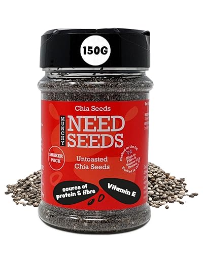 Chia Seeds 150g Shaker – Rich in Omega-3, Protein & Fiber – Suppo...