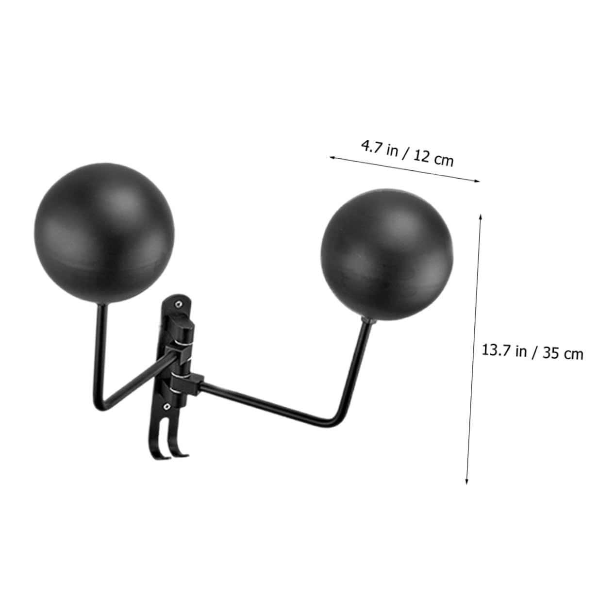 ABOOFAN Support Mural Casque Double Inoxydable et Porte Casque Polyvalent pour Chapeaux et Accessoires Rack de Rangement Mural Robuste et Facile à Installer