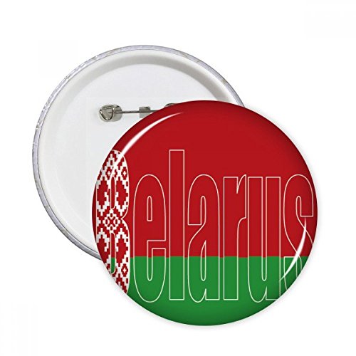 Cadeau Belar Nom Drapeau Pins Rond comme Souvenir Culturel Original