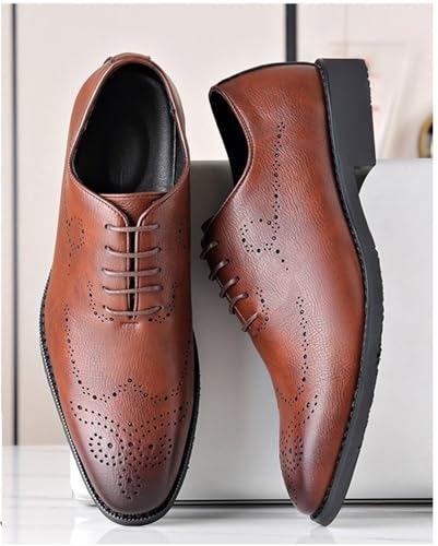 Premium Leather Oxford Shoes for Men Comfortable Lace Up Office Shoes with Stylish Design for Work3
