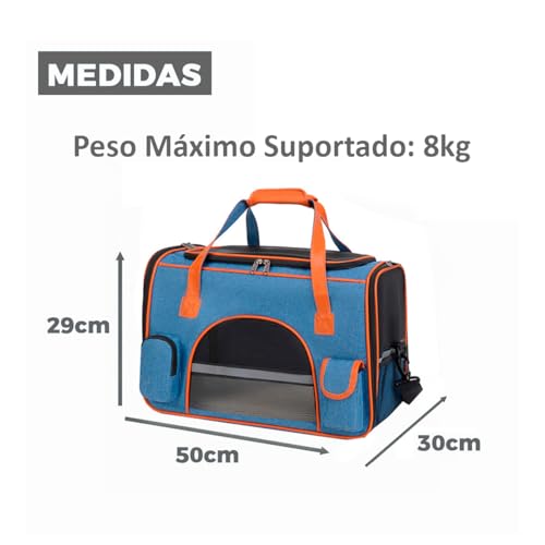 Bolsa Pet Transporte Viagem Mala De Mão Cabine Avião Cães Gatos Luxo Cachorro Passeio Ventilação Tel