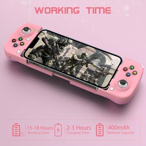 Joso Wireless Controller for Android, iPhone, Bluetooth Gamepad Joysticks for Samsung Galaxy 22/21/20, iPhone 14/14 Plus/14 Pro/14 Pro Max/13 Pro Max, COD Mobile, APEX, Genshin Impact - Direct Play - 3