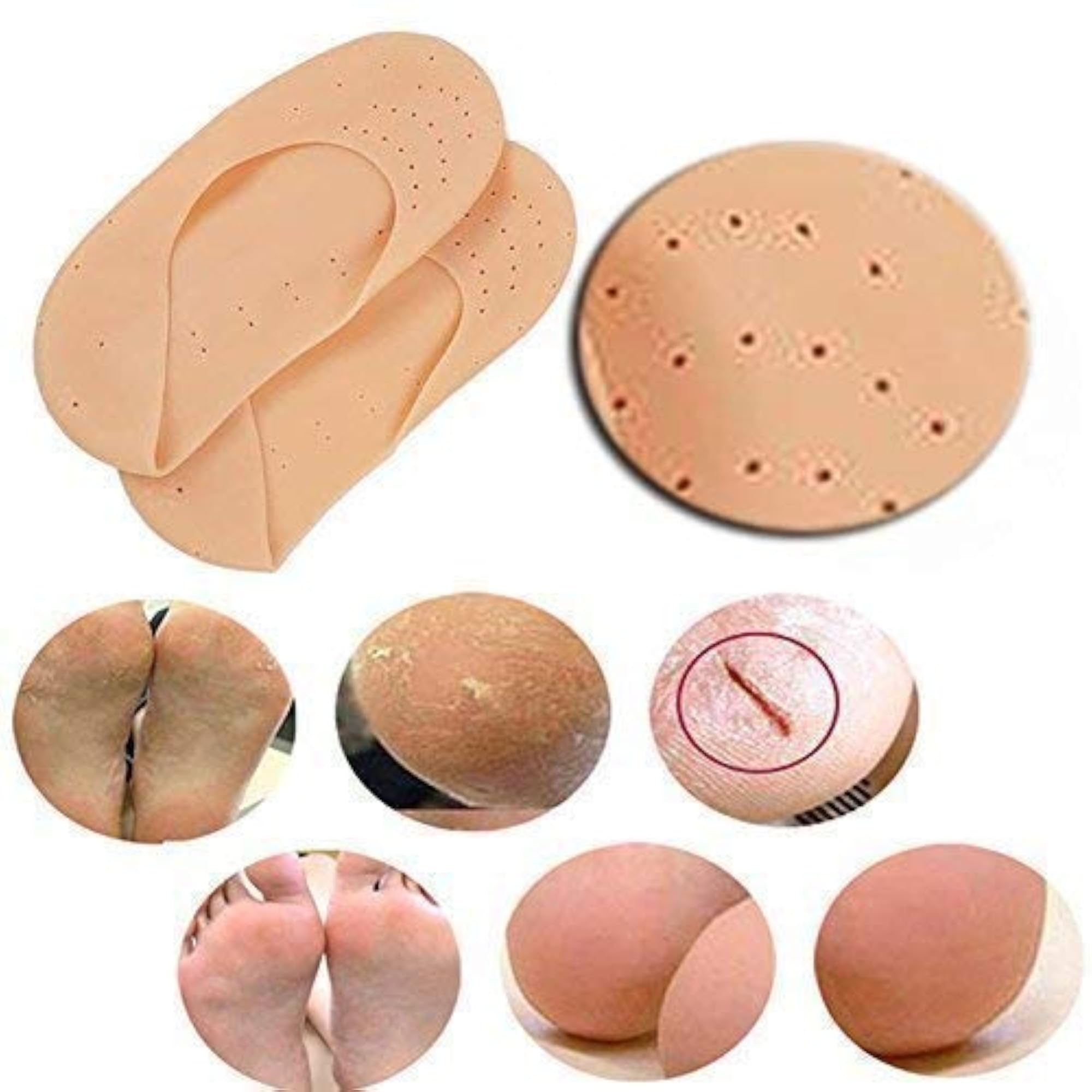 Silicone Foot Protector Moisturizing Socks, Pack of 2