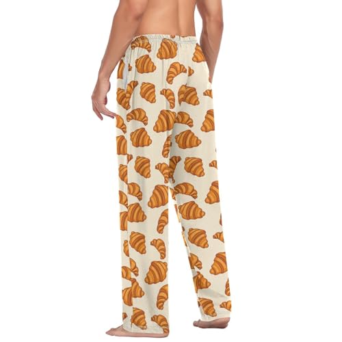 Men's Pajama Pants Soft Comfy Sleep Lounge Pants Pjs Bottoms with Pockets 5