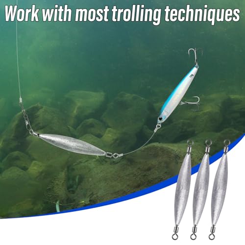 Plomb œufs de pêche à la traîne Dr.Fish avec émerillons double baril