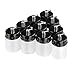 AW Plastic Airbrush Bottles Dual Action Jars Lid Siphon Feed Paint Cup Liquid Separation 22 cc Pack of 10