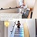 Tanice Stair Handrail, Hand Rails Stairs, 1.25M Handrails for Stairs, Anti-Slip Banister Rails, Industrial Pipe Clothes Rail, Outdoor Indoor Industrial Pipe Stair Banister for Elder and Child