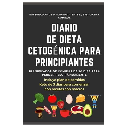 Diario De Dieta Cetogénica Para Principiantes. Planificador De Comidas De 90 Días Para Perder Peso Rápidamente. Rastreador De Macronutrientes , ... 3 días para comenzar con recetas con macros