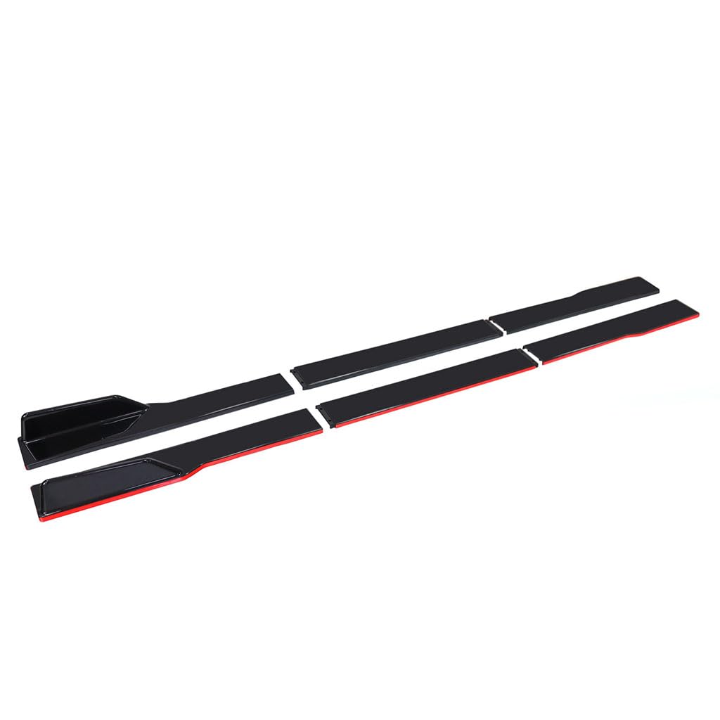Faldones laterales para VW Tiguan 2007-2016 protectores inferiores color rojo A-Red