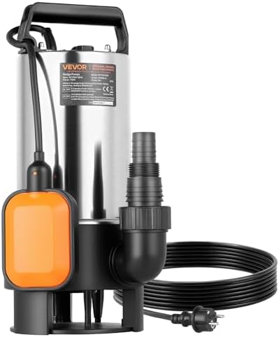 VEVOR 710 W Bomba de Sumidero Sumergible, Bomba de Sumidero de Ac...