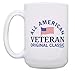 ThisWear Veteran Gift For Men All American Veteran Original Classic 2 Pack 15oz Ceramic Coffee Mug Set