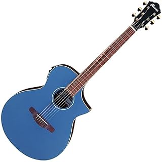 Ibanez AEWC12-PMF Prussian Blue Metallic Flat – Guitare Acoustique - Les Beatles, Paul McCartney, John Lennon, RIngo Starr, George Harrison