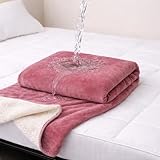 Pound PAD | Sex Sheets Waterproof Queen L Sex Blanket to Protect Bed Washable | Couples Blanket for Squirting Blankets with Overhang | Squirt Pad for Bed (80x90” L) Super Soft | Pink