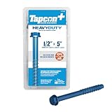 Tapcon+ 1/2 in. x 5 in. Heavy Duty Screw Anchors 10CT, Blue