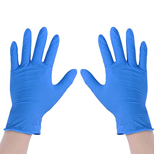 POPETPOP Disposable Nitrile Exam Gloves, Powder Free Latex Free Nitrile Gloves for Exam