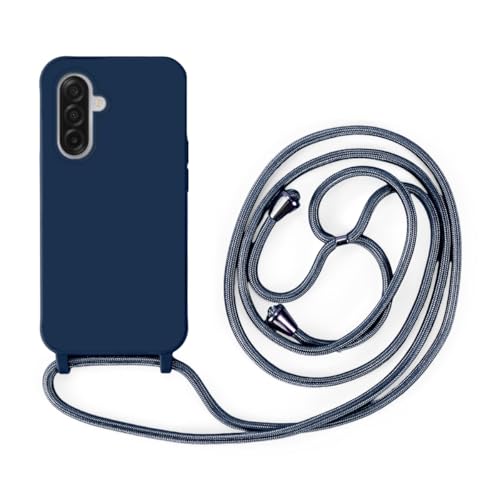 Mobile Phone Chain Case, Compatible with Samsung Galaxy A17, Matt, Mobile Phone Case, Crossbody Case, Shockproof Protective Case, Blue