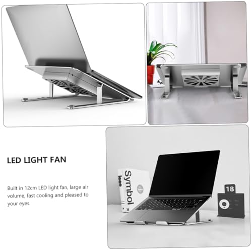 Base para portátil Kichvoe de aluminio con ventilador silencioso miniatura 7