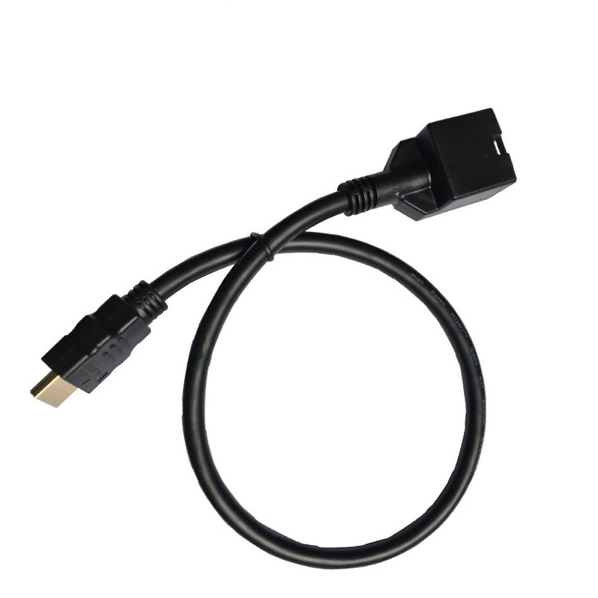 19-pinowy kabel męski typu E żeński do typu A, kompatybilny z HDMI – kabel połączeniowy klasy samochodowej 4K o wysokiej rozdzielczości, wersja 1,4 | antywibracyjny (196,85 cala)