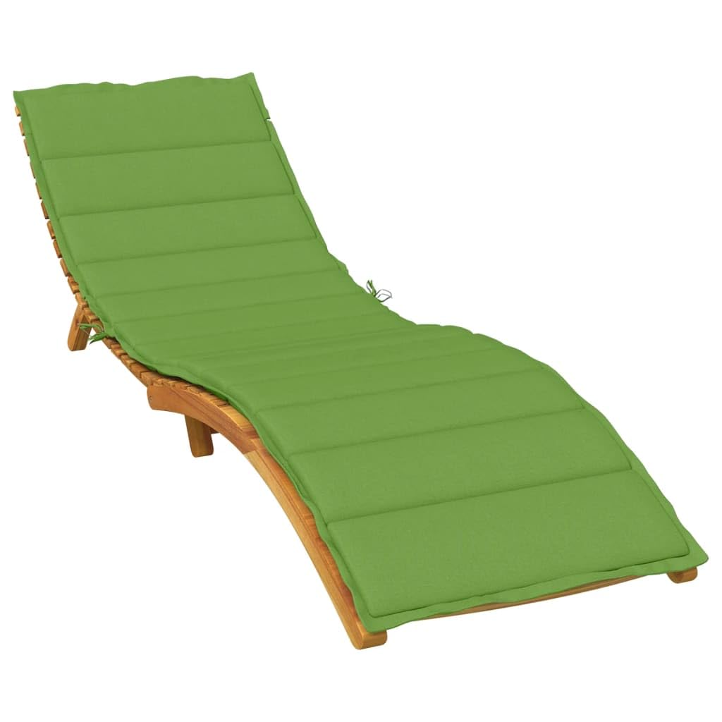 vidaXL Cuscino per Lettino Prendisole Verde mélange 200x70x4cm Tessuto, Cuscino, Cuscino per Seduta, Cuscino per Sedia, Cuscino da Esterno
