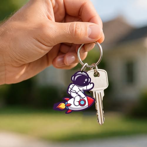 Image of Acrylic Anime & Cartoon Theme Keychain For Bike & Car | Birthday Return Gift For Kids | Gift For Girls & Boys