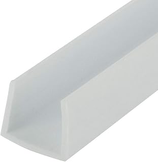 Outwater Plastics White 3/4'' Styrene Plastic U-Channel/C-Channel 36 Inch Lengths (Pack of 4)