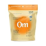Om Lion’s Mane Mushroom Powder - Organic Mushroom Supplement and Nootropic - Support Memory, Focus and Nerve Health, 7.05 oz (100 Servings)​