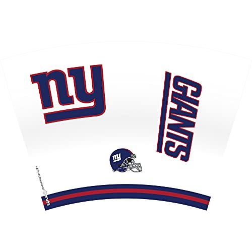 Image of Tervis Made in USA Double Walled NFL New York Giants Arctic Insulated Tumbler Cup Keeps Drinks Cold & Hot, 24oz, Clear