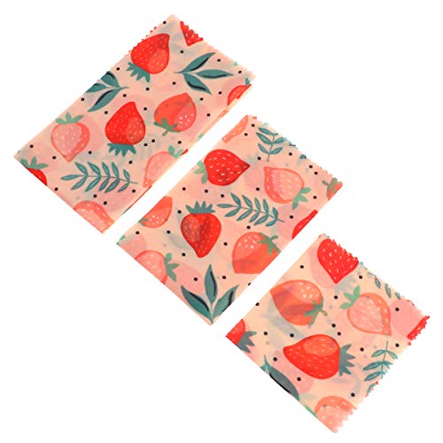 UTHCLO Pellicole Di Cera D'api Panni Per La Conservazione Degli Alimenti Riutilizzabili Cotone Biologico Sicuro Per Cuocere Frutta Formaggio Sandwich