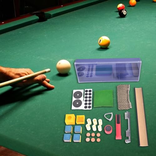 Kit de réparation de pointes de queue de billard avec 28 embouts et pinces de remplacement