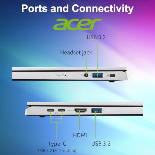 Image of acer Aspire Go 15 Everyday Laptop, 15.6 inch Full HD IPS Anti-Glare Display, Intel Core 3 N355, 16GB DDR5 RAM, 384GB NVMe SSD, Includes 500GB External Drive, Wi-Fi 6, Windows 11 Home, WOWPC 3-in-1 Bundle