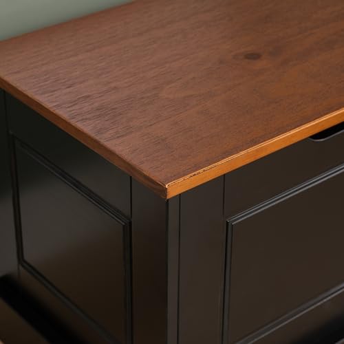 Linon-Harris-Black-and-Walnut-Four-Piece-Backless-Nook-Dining-Set-with-Round-Dining-Table-and-Set-of-Dining-Chairs Linon Harris Black and Walnut Four Piece Backless Nook Dining Set with Round Dining Table and Set of Dining Chairs