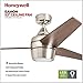 Honeywell Ceiling Fans Eamon Modern 52 Inch Ceiling Fan with Light, Remote Control Fan, LED Indoor Fan with 3 Blades, Brown Maple and Black Blade Finish Options, Brushed Nickel (50604-01)