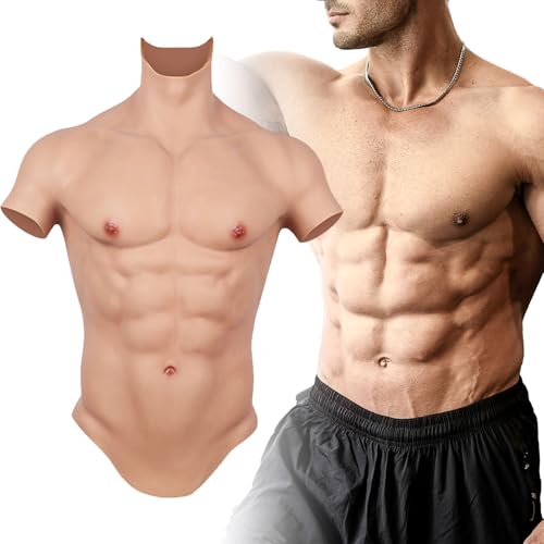 Cyomi silicone muscle suit,Realistic Male chest plate,fake abs muscles Simulation skin suit For Cosplay Transgender by Cyomi - Used condition - US$58.74