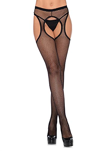 Leg Avenue Women's Fishnet Suspender Pantyhose