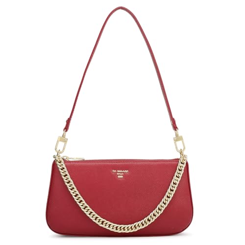 Image of Da Milano Leather Shoulder Bag for Women (00297N)